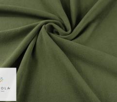 Knit polar fleece olive green