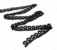 Lace black circles 18mm