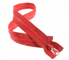 Zipper Plastic Molded Type 5 Open End 75 cm - Red