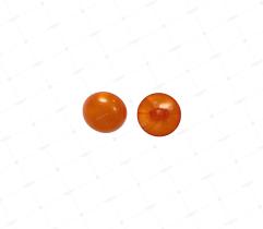 Guzik 12 mm na stopce - pomarańczowy perłowy (3502)