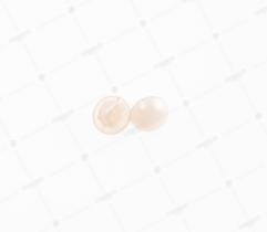 Guzik 10 mm na stopce perłowy - brudny róż (3536)