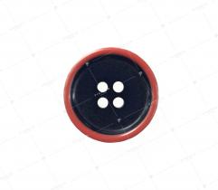 Button no 15b: black-red 20mm (3511)