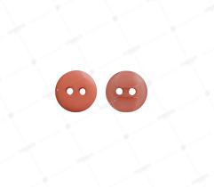 Decorative button 12 mm - coral (3499)