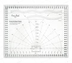 Circle-n-slash ruler 320x260mm