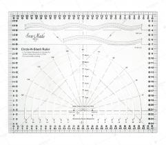 Liniał do cięcia po ukosie i na okrągło 320x260mm