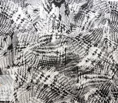 Woven Cotton elastane, snake pattern 