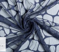 Lace - large bubbles navy blue