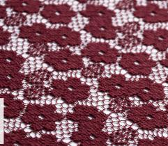 Lace - small flowers in burgundy