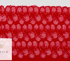 Lace 16 cm - red flowers