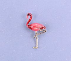 Przypinka pin - flaming różowy
