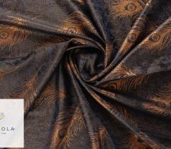 Tkanina dekoracyjna - pawie pióra 3,1mb
