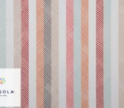 Oxford PU Woven Garden Fabric - Pastel Herringbone Vertical