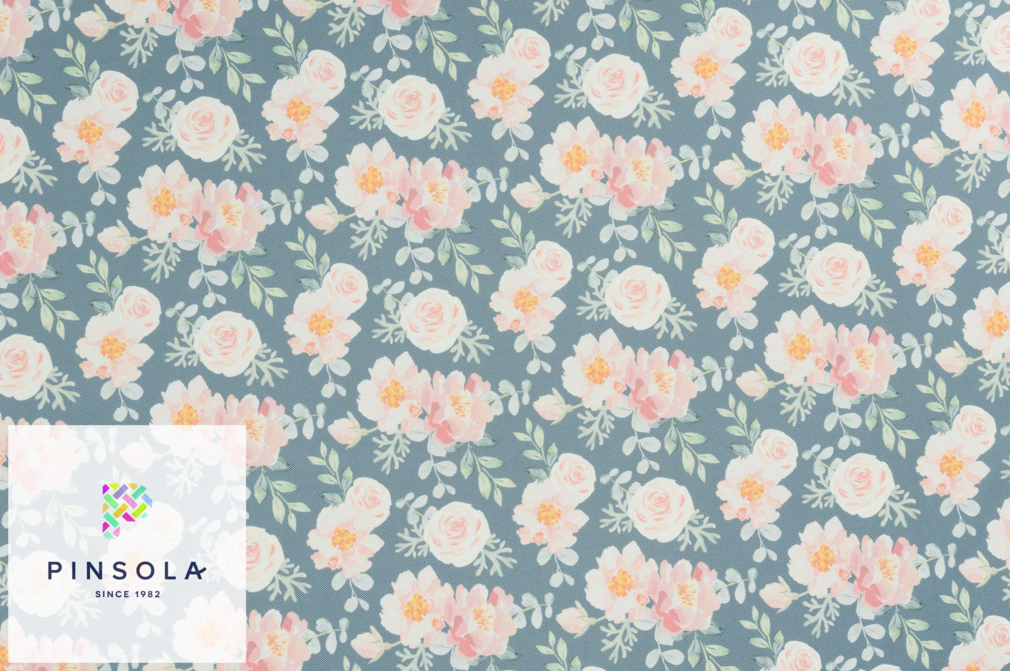 Waterproof fabric OXFORD 200gsm with floral print pattern