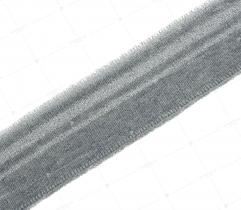 Bündchen 3,5 cm - grauer, silberner Glitzer
