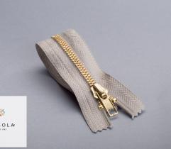 Zipper Metal Type 5 Close End 12 cm - Grey