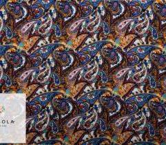 Viskosestoff Buntes Paisley-Muster