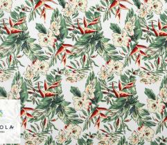 Woven Viscose Fabric - Exotic Flowers
