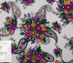 Woven Viscose Fabric - Spring Paisley