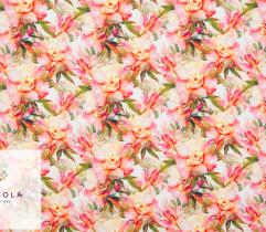 Woven Fabric Silki – Watercolour Flowers