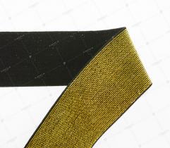 Knitted Elastic Tape - Metallic Gold 50 mm (4612)
