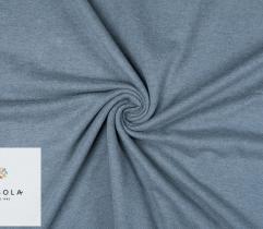 Knitted Fleece Fabric - Melange Jeans
