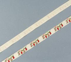Cotton Ribbon 15 mm - Christmas Socks