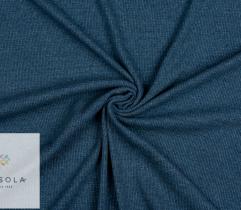 Dzianina Prążkowana Bawełniana 90 cm - Niebieski Melanż
