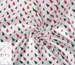 Woven Decorative Satin - Christmas Trees 5,2 Lm