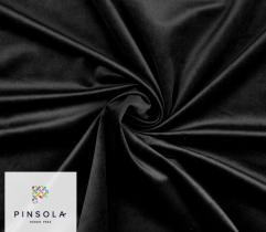 Upholstery knitted fabrics Velour - Black
