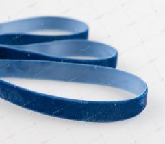 Samtband 13 mm - Marineblau