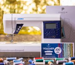 Sewing machine JUKI HZL-G220 + voucher for 100 PLN + a4 pattern