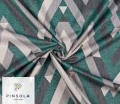 Upholstery Knitted Fabric Velour - Emerald Pattern