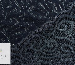 Lace stable, silver and blue gloss - panel