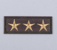 Iron-on Patch - 3 Khaki Stars