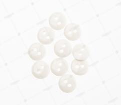 Button 11 mm - white 10 pcs