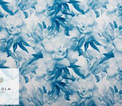 Tkanina Barbie Classic Blue - Akwarela 2,3 mb