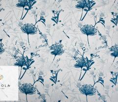 Woven Fabric Barbie Classic Blue - Floral 1,9 Lm