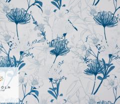 Tkanina Silki Classic Blue - Floral 3 mb