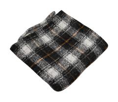 Knitted Wool for Coats - Brown Check 1,5 Lm