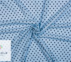 Woven Fabric Silki - Dots on Blue