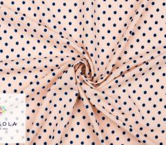 Woven Fabric Silki - Dots on Pink