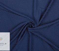 Wvone Fabric Silki - Little Dots on Navy