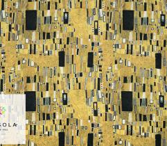 Silki Stoff - Goldenes Mosaik von Gustav Klimt