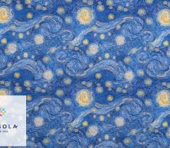 Tkanina Silki - Gwiaździsta Noc Vincent van Gogh