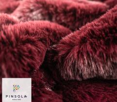 Faux fur hair 20 mm - Burgundy