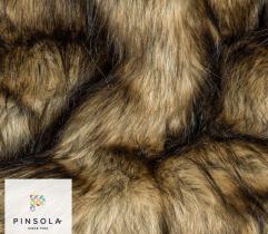 Faux fur hair 60/90 mm - Light beige with black