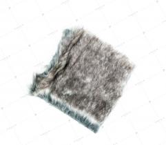 Faux Fur Hair 28/30 mm Grey Melange 10x10 cm