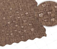 Oxford PU 600 Woven Garden Fabric Melange Linen - Toffee