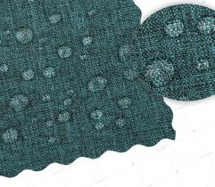 Oxford PU 600 Woven Garden Fabric Melange Linen - Teal