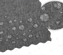 Oxford PU 600 Woven Garden Fabric Melange Linen - Dark Grey